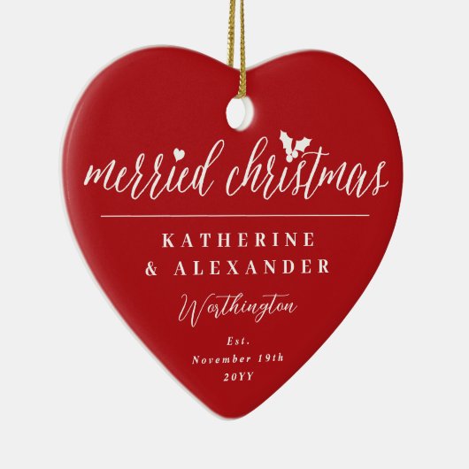 メリーズ・クリスマス・ミセス・フォーモダント結婚ズ セラミックオーナメント (右)