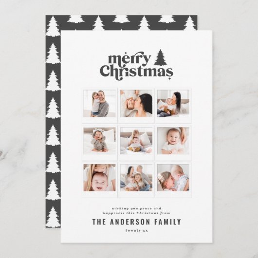 メリータイポグラフィ写真数々の シーズンカード (正面/裏面)