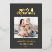 メリータイポグラフィ写真 箔シーズンカード (正面)