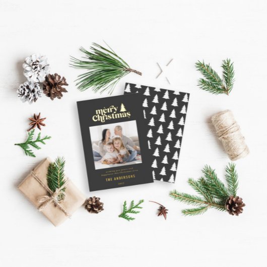 メリータイポグラフィ写真 箔シーズンカード