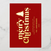 メリータイポグラフィ非写真 箔シーズンカード (正面)