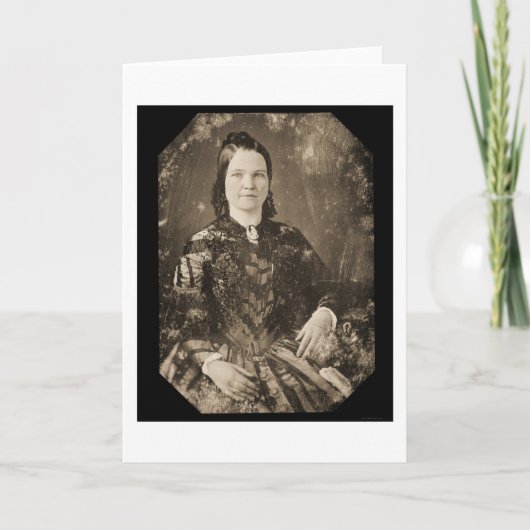 メリータッドリンカーン銀板写真1846年 カード (正面)