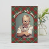 メリータータンチェックPlaid with Your Photo シーズンカード (スタンド正面)