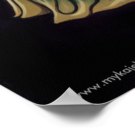 「メリータ」ゴシック民族融合ダンサーアートポスター ポスター (角)