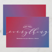 メリーデザイン グラデーション ホリデーカード (正面/裏面)