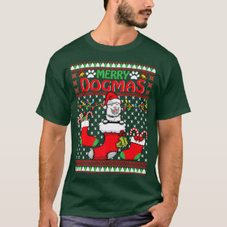 メリードグマスフィンランドラプンドドッグおもしろい醜いクリス Tシャツ