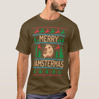 メリーハムスターマスキュートハムスター恋人クリスマスプレミアム Tシャツ
