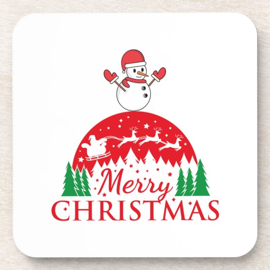 メリーパーソナライズされたと明るい コースター (正面)