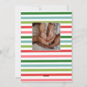 メリーパーソナライズされたカラフルクリスマスカード シーズンカード (裏面)