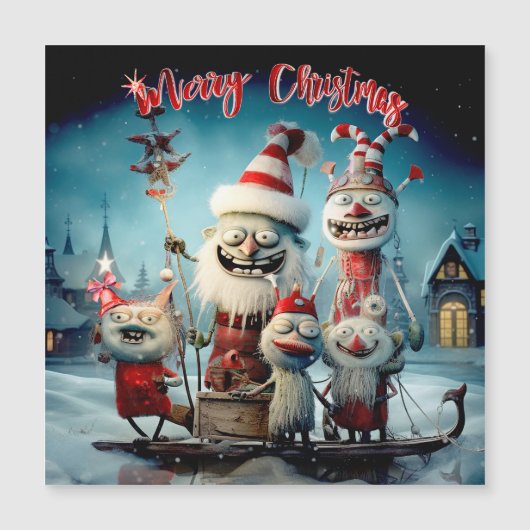 メリーパーソナライズされたクリスマスおもしろい (正面)