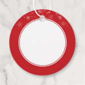 メリーパーソナライズされたクリスマスと新年おめでとう フェイバータグ (裏面)