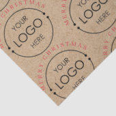 メリーパーソナライズされたクリスマスのクラフトのビジネスロゴ 薄葉紙 (詳細)