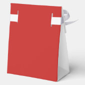 メリーパーソナライズされたクリスマスのコケット弓トレンディー フェイバーボックス (裏面)