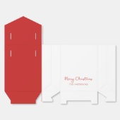 メリーパーソナライズされたクリスマスのコケット弓トレンディー フェイバーボックス (見開き)