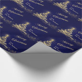 メリーパーソナライズされたクリスマスのラッピング紙 ラッピングペーパー (角)