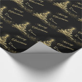 メリーパーソナライズされたクリスマスのラッピング紙 ラッピングペーパー (角)