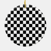 メリーパーソナライズされたクリスマスのレースカーをテーマ セラミックオーナメント (裏面)