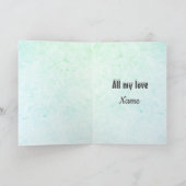 メリーパーソナライズされたクリスマスの夫 カード (内部)