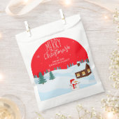 メリーパーソナライズされたクリスマスの好意バッグ フェイバーバッグ (クリップ留めされた状態)