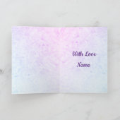 メリーパーソナライズされたクリスマスの娘 カード (内部)