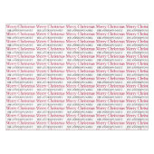 メリーパーソナライズされたクリスマスの家族の名前 テーブルクロス (正面(横))