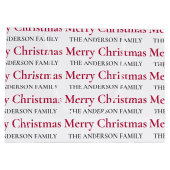 メリーパーソナライズされたクリスマスの家族の名前 ラージペーパーバッグ (裏面)