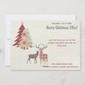 メリーパーソナライズされたクリスマスカントリープレイズカード シーズンカード (裏面)