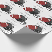 メリーパーソナライズされたクリスマススポーツ ラッピングペーパー (角)