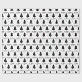 メリーパーソナライズされたクリスマスツリー&スターズホリデー ラッピングペーパー (フラット)