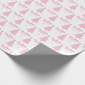 メリーパーソナライズされたクリスマスツリー&スターズホリデー ラッピングペーパー (角)