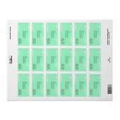 メリーパーソナライズされたクリスマステーマ住所 シール (フルシート)