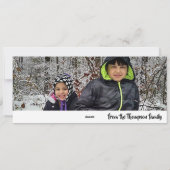 メリーパーソナライズされたクリスマス写真 シーズンカード (裏面)