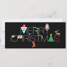 メリーパーソナライズされたクリスマス写真