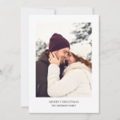 メリーパーソナライズされたクリスマス写真 シーズンカード (正面)