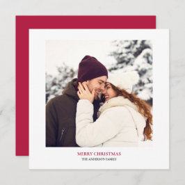 メリーパーソナライズされたクリスマス写真 シーズンカード