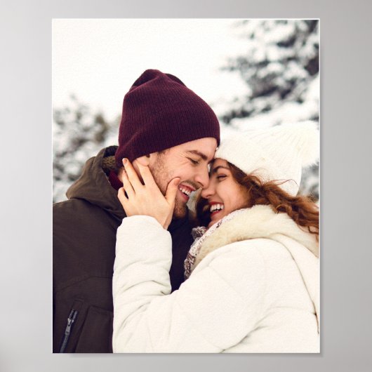 メリーパーソナライズされたクリスマス家族写真 ポスター (正面)