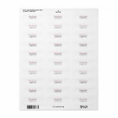 メリーパーソナライズされたクリスマス差出人住所ラベル ラベル (フルシート)