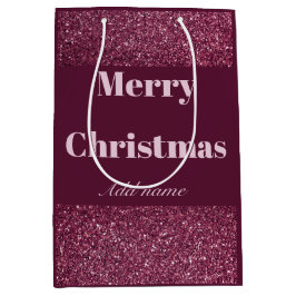 メリーパーソナライズされたクリスマス抱き枕 ミディアムペーパーバッグ