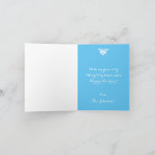 メリーパーソナライズされたクリスマス挨拶用写真カード シーズンカード (内部)