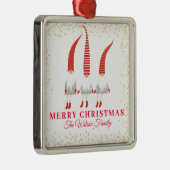 メリーパーソナライズされたクリスマス格言 メタルオーナメント (右)