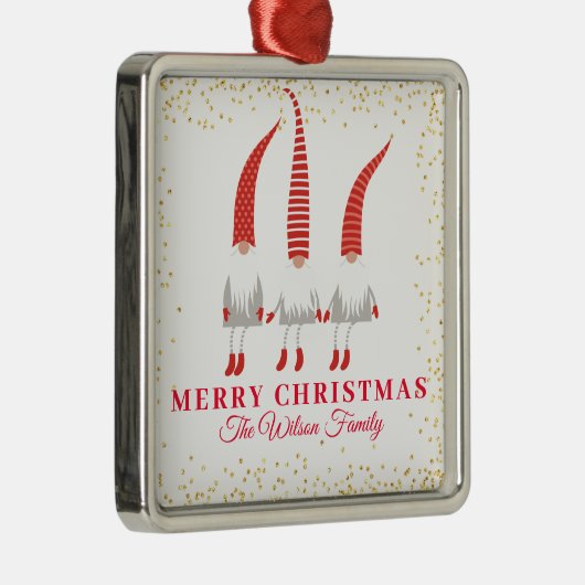 メリーパーソナライズされたクリスマス格言 メタルオーナメント (右)
