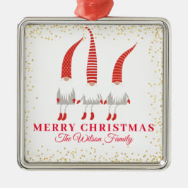 メリーパーソナライズされたクリスマス格言 メタルオーナメント