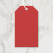 メリーパーソナライズされたクリスマス金ゴールドフォイルギフトラベル ギフトタグ (裏面)