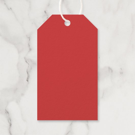 メリーパーソナライズされたクリスマス金ゴールドフォイルギフトラベル ギフトタグ (裏面)