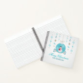 メリーパーソナライズされたクリスマス雪だるまゲストブック ノートブック (内部)