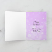 メリーパーソナライズされたクリスマス雪だるま カード (内部)