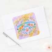 メリーパーソナライズされたクリスマス2023 スクエアシール (封筒)