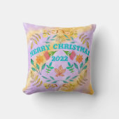 メリーパーソナライズされたクリスマス20XX クッション (正面)