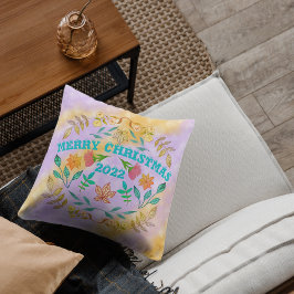 メリーパーソナライズされたクリスマス20XX クッション