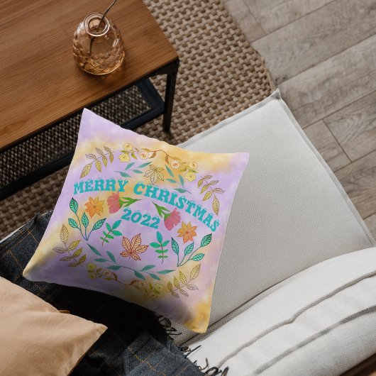 メリーパーソナライズされたクリスマス20XX クッション